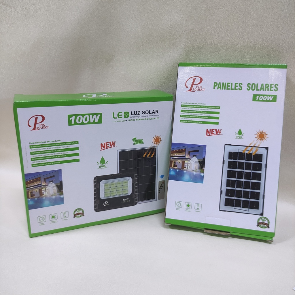 REFLECTOR 100W CON PANEL SOLAR  |21632MS| 