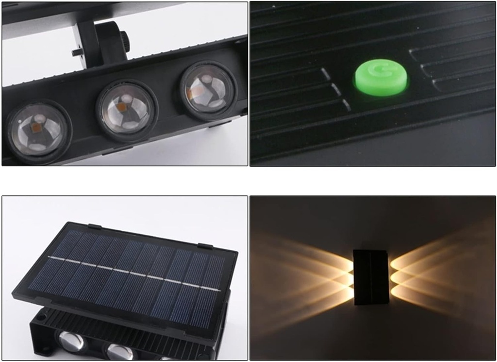LUZ SOLAR DE PARED 6 LEDs  |DK133|
