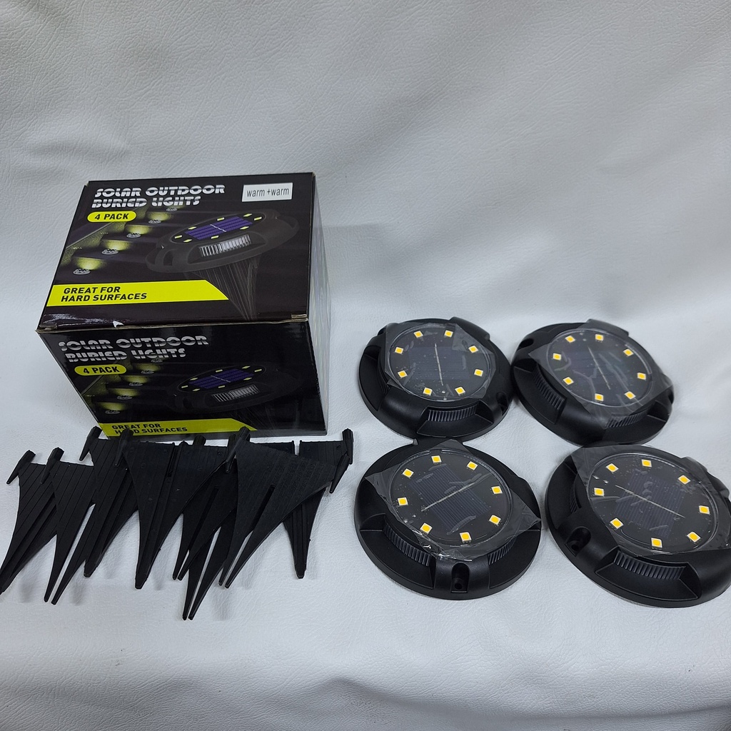 LUCES SOLARES DE PISO - Pack 4 unid.