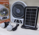 VENTILADOR CON PANEL SOLAR + FOCOS