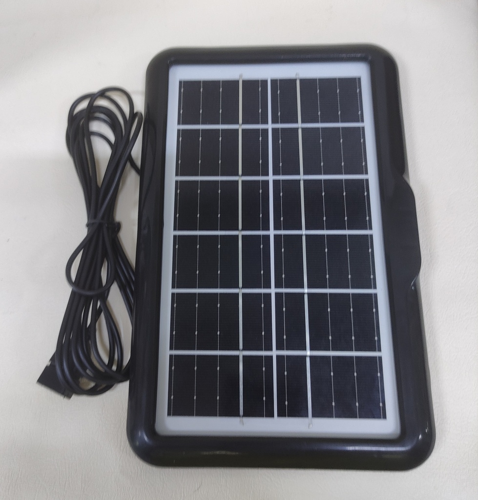 VENTILADOR CON PANEL SOLAR + FOCOS