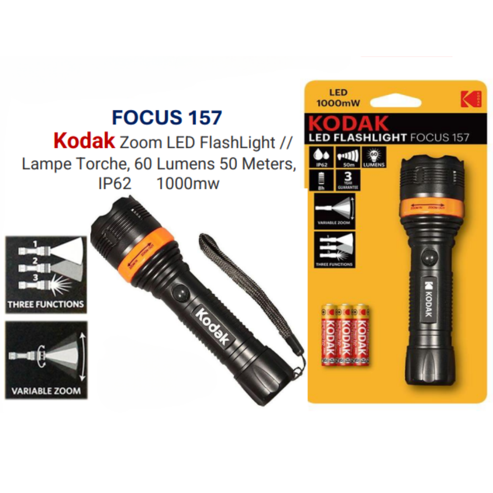 LINTERNA KODAK FOCUS 157 FL-K/157+3AHZ-3