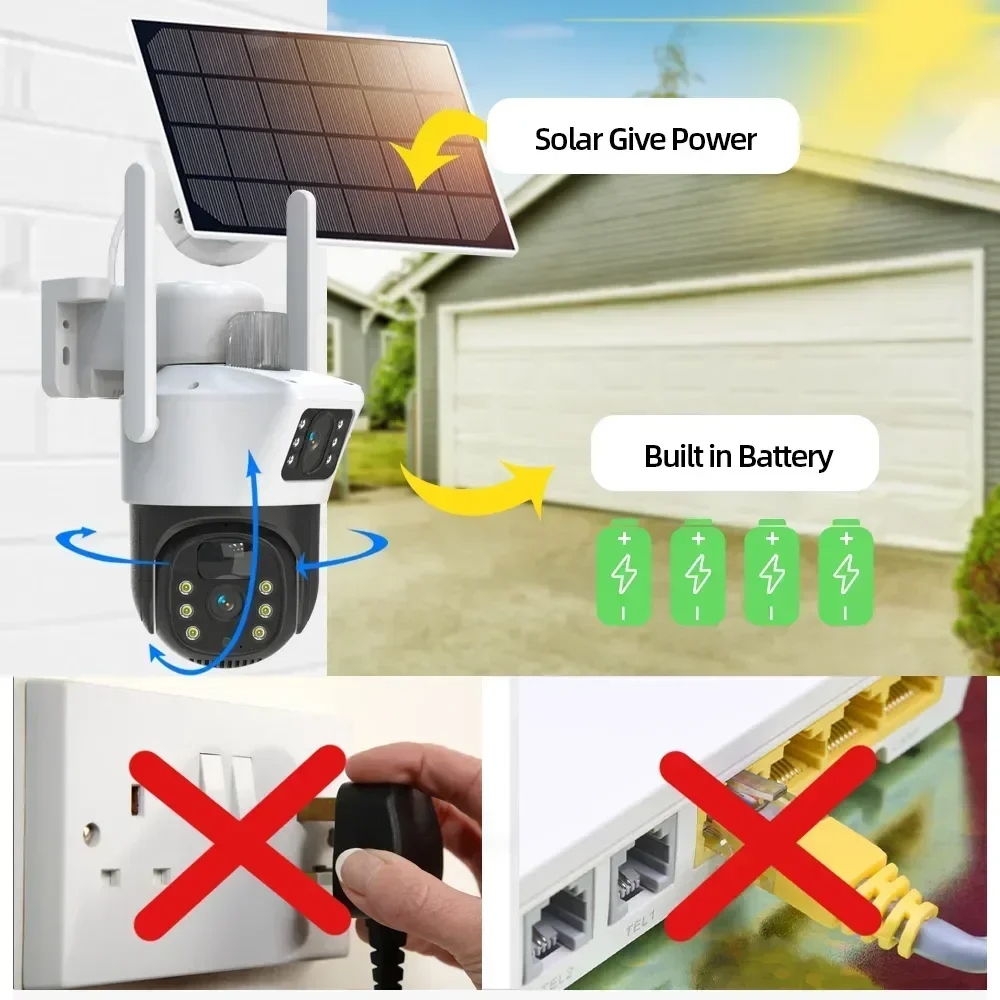 CAMARA DE SEGURIDAD SOLAR CON CHIP |D11PRO|