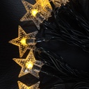 LUCES DE NAVIDAD SOLAR ESTRELLA AMBAR 5M-20LED