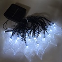 LUCES DE NAVIDAD SOLAR HOJAS BLANCAS 5M-20 LED