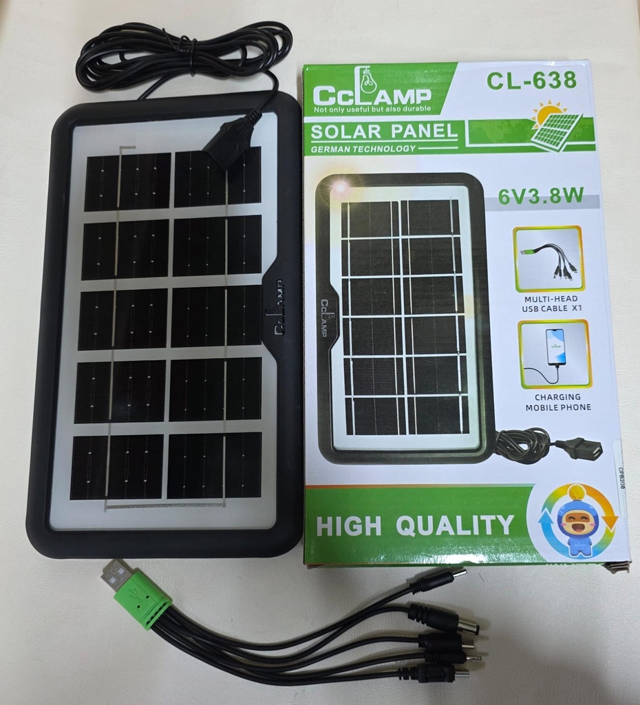 PANEL CARGADOR SOLAR  CM |CL-638|