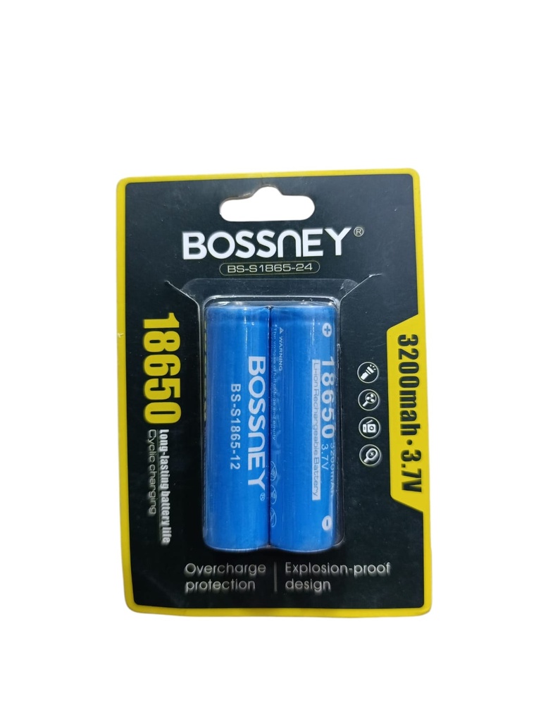 BATERIA BOSSNEY 18650 / 3200mAh |BS-S1865-24|