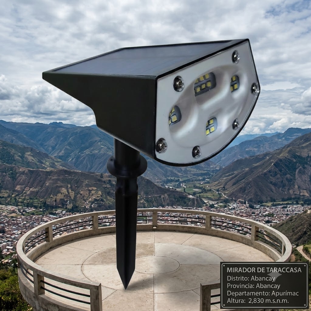 ESTACA DE JARDIN LUZ BLANCA SOLAR |440104|