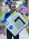 LAMPARA SOLAR 300W CUADRADO PARA HABITACIONES COLOR BLANCO Y AMBAR |NAY-264| 
