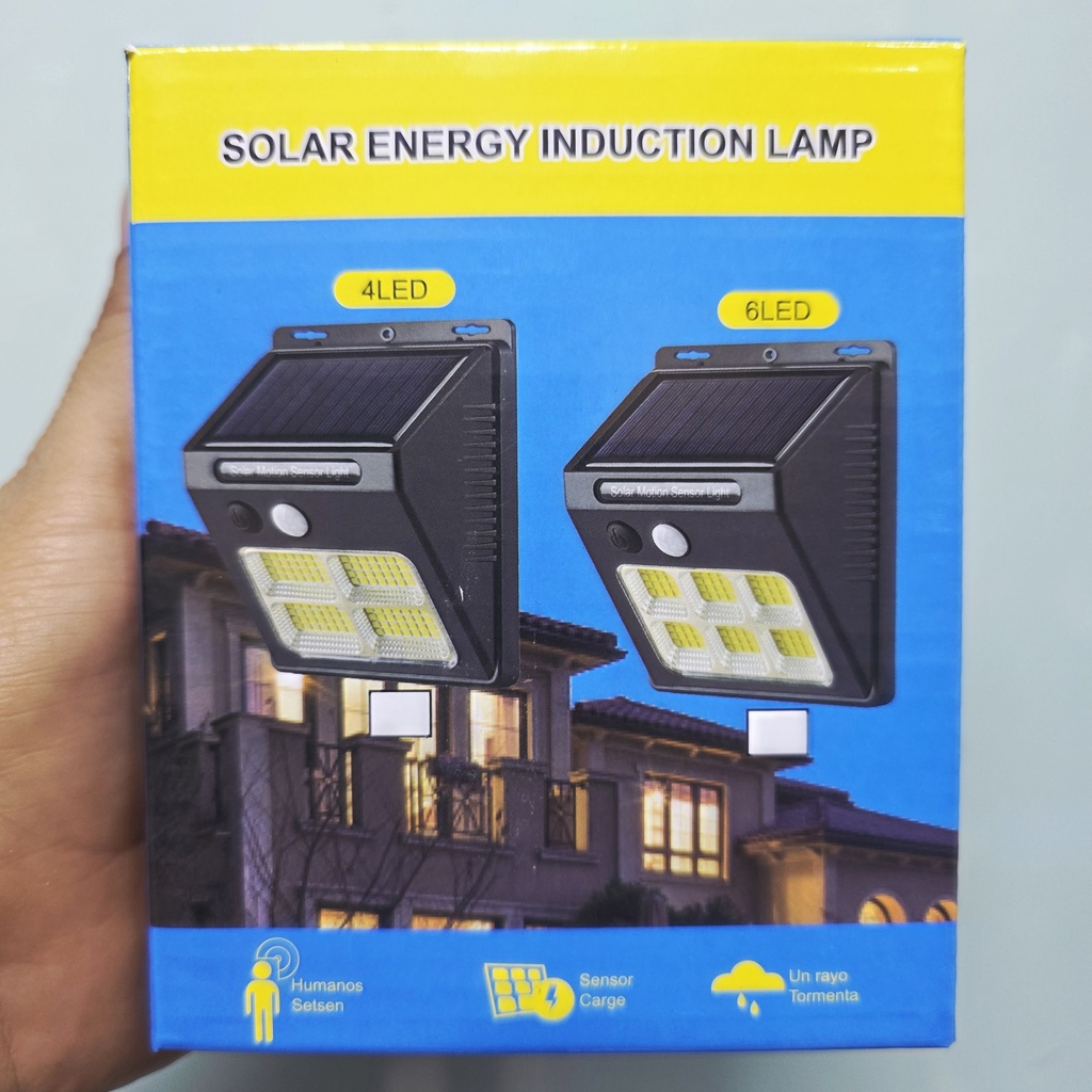 LUZ SOLAR 6 LUCES COB CON SENSOR DE MOVIMIENTO |AJ440493|