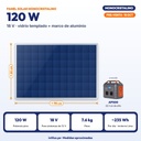 PANEL SOLAR MONOCRISTALINO 120W 18V |SL-120W|