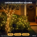 LUCES SOLARES DE HADAS 100 LED 10M - DECORACIÓN NAVIDEÑA |SD12034|