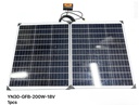 PANEL SOLAR 200W DE DOS PLIEGUES + CONTROLADOR DE CARGA PWM 20A |GFB-200W| 