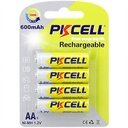 BATERÍA RECARGABLE 1.2V AA 600mAh Ni-MH |AA600-4B|