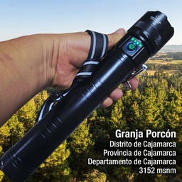 LINTERNA GIGANTE 30cm CON 9 BATERIAS DE LITIO RECARGABLE Y 3 LUCES DE COLORES |TY052|