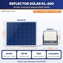 REFLECTOR SOLAR LED 110 LEDS SMD5054 CUERPO DE ALUMINIO + PANEL 65W, BATERIA LIFEPO4 40000mAh |JW-KL-600|