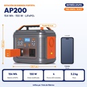 ESTACION DE ENERGIA PORTATIL 200W 154Wh BATERIA LIFEPO4 12.8V 12Ah |SL-AP200|