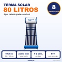 TERMA SOLAR 80 LITROS BAJA PRESION 8 TUBOS AL VACIO |DRS-YGBS-80L|