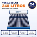 TERMA SOLAR 240 LITROS BAJA PRESION 24 TUBOS AL VACIO |DRS-YGBS-240L|